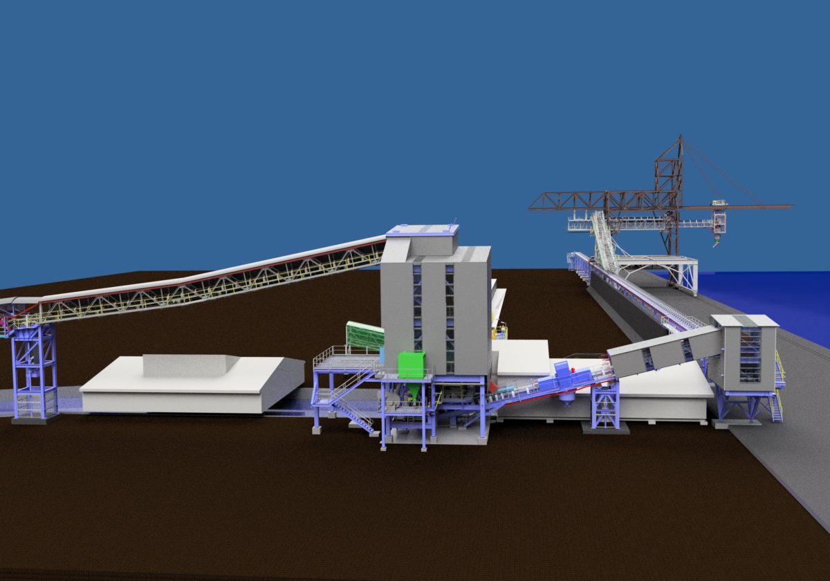wharf bulk materials handling system design